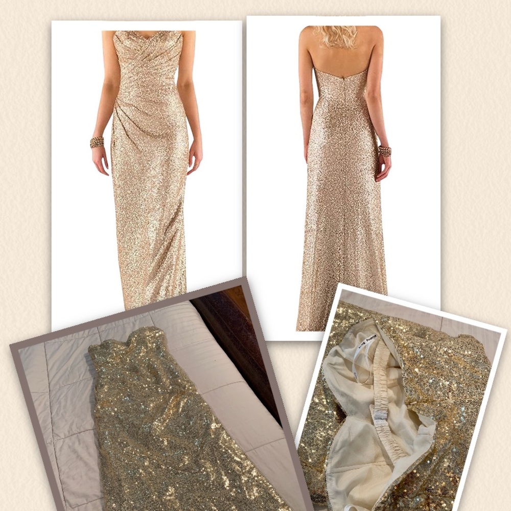 Ever Girl gold sequin gown